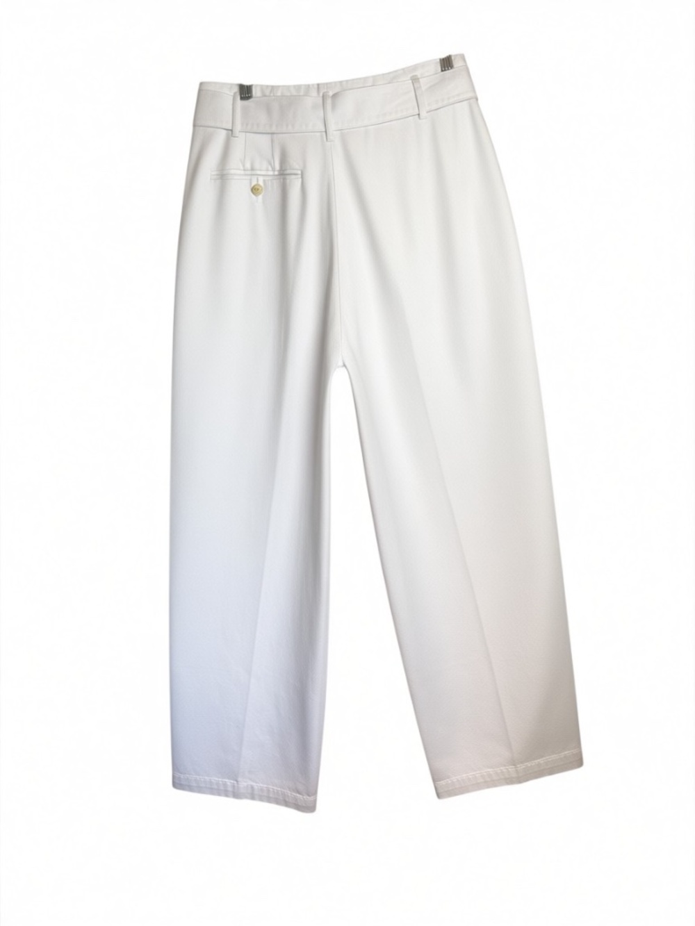 New Ralph Lauren Polo Blue Label White Denim Pleated Pants Size 6 - Picture 10 of 14